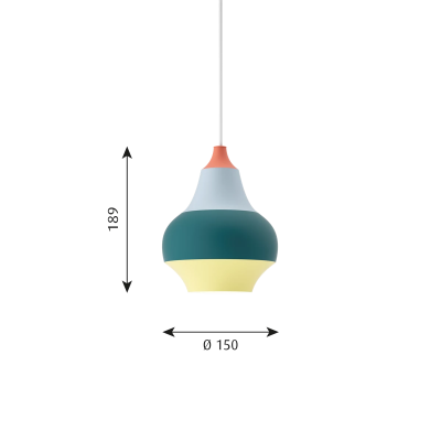 Louis Poulsen Cirque pendant lamp 15 cm red