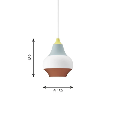 Louis Poulsen Cirque Hängelampe 15cm gelb