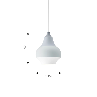 Louis Poulsen Cirque pendant lamp 15 cm grey