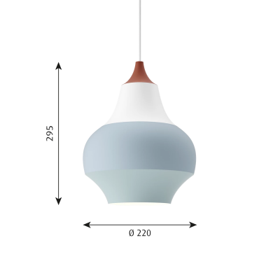 Louis Poulsen Cirque pendant lamp 22 cm copper