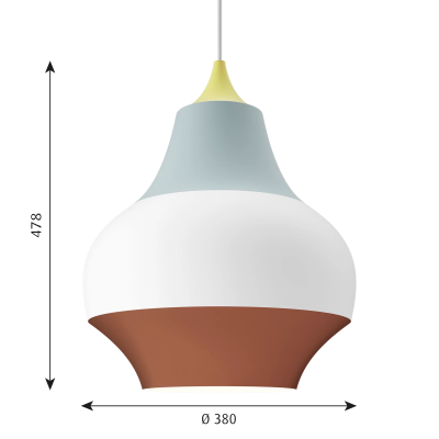 Louis Poulsen Cirque Hängelampe 38 cm gelb