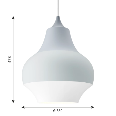 Louis Poulsen Cirque pendant lamp 38 cm grey