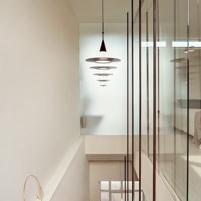 Lustre suspension Louis Poulsen Enigma 545 54 cm transparent - noir