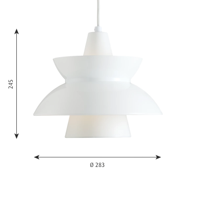 Louis Poulsen Doo-woo lampada sospesa 28 cm bianco