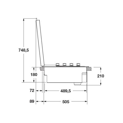 Fulgor Fobq Ll 800 X Barbacoa con tapa baja 80 en acero inoxidable