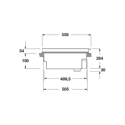 Fulgor Fobq Ll 800 X Barbacoa con tapa baja 80 en acero inoxidable