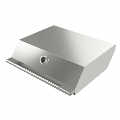 Couvercle haut avec thermomètre pour barbecue en acier inoxydable Fulgor Fobq Hl 800 X 80