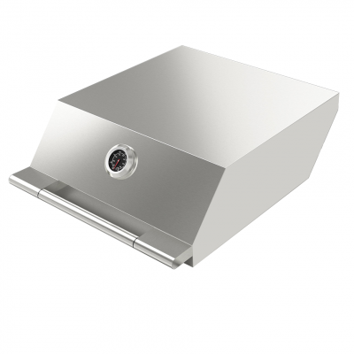 Fulgor Fobq Hl 600 X Coperchio Alto con Termometro per Barbecue in Acciaio Inox 60