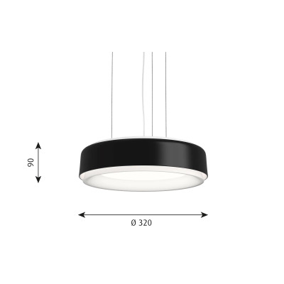 Louis Poulsen Lp Grand Suspension lamp 32 cm black