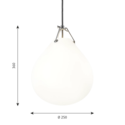 Louis Poulsen Moser pendant lamp 25 cm white