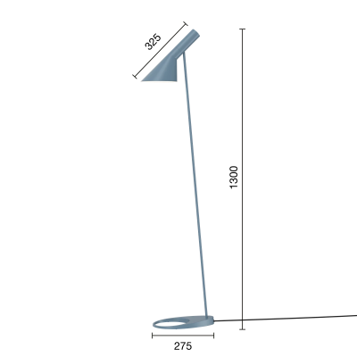 Louis Poulsen Lampadaire Aj Terra bleu