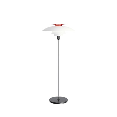 Louis Poulsen Ph 80 floor lamp 55 cm white red black