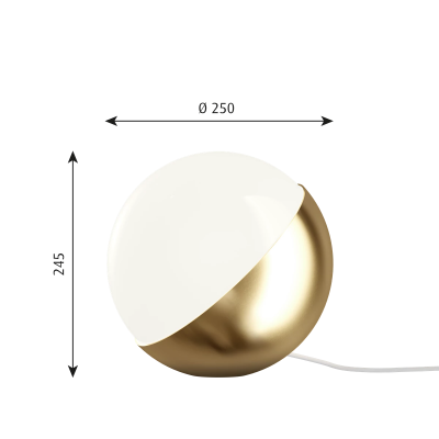 Louis Poulsen Vl Studio Table/ Sol 25 cm laiton