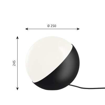 Louis Poulsen Vl Studio Mesa/ Suelo 25 cm negro