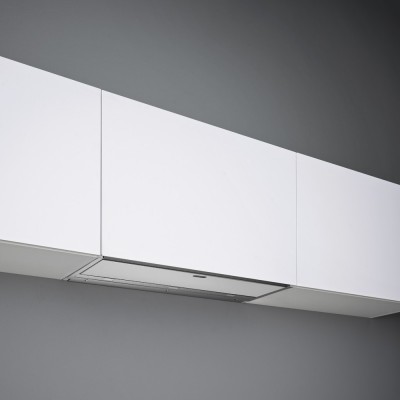 Falmec move hotte encastrable 90 cm acier inoxydable + verre blanc cmkn90.e0