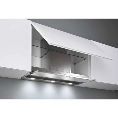 Falmec move cappa incasso 90 cm acciaio inox + vetro bianco