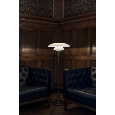 Louis Poulsen Ph 4½-3½ Glass Terra lampadaire 45 cm blanc