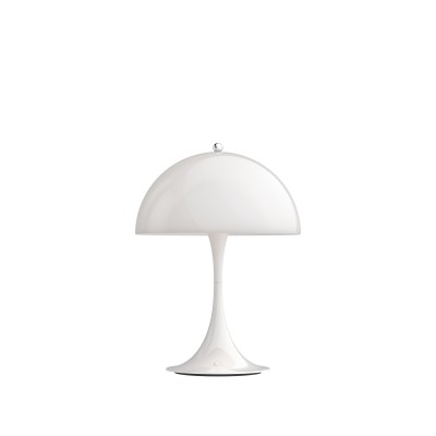 Louis Poulsen Panthella 250 Lámpara de mesa portátil mesita de noche blanca