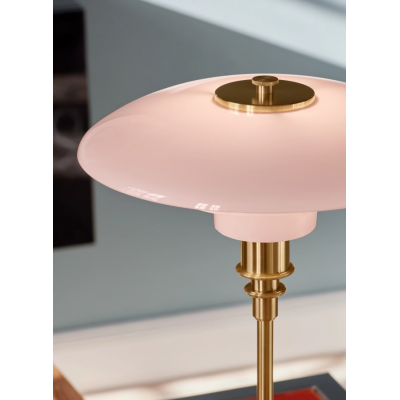 Louis Poulsen Ph 3/2 Pale Rose lampada da tavolo comodino rosa ottone