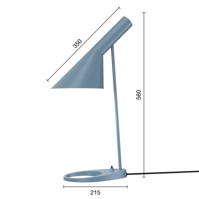 Lampe de bureau Louis Poulsen Aj bleue