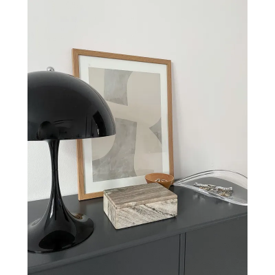 Louis Poulsen Panthella 250 schwarze Tischlampe