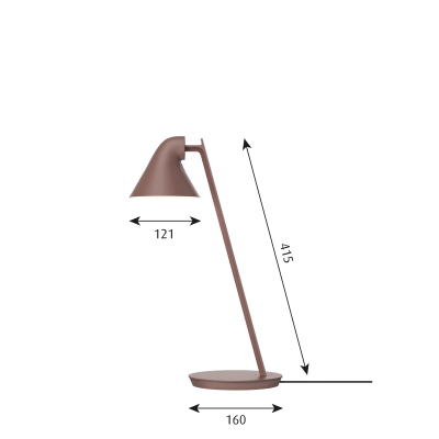 Louis Poulsen Njp Mini lampe de table marron rosé