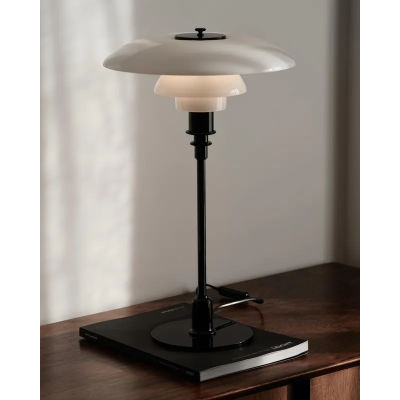 Louis Poulsen Ph 3/2 lampada da tavolo comodino bianco - nero