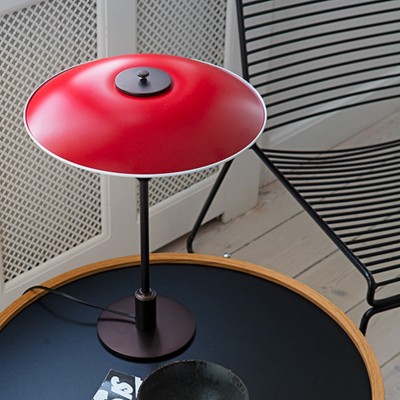 Louis Poulsen Ph 3½-2½ lampada da tavolo rosso - bianco