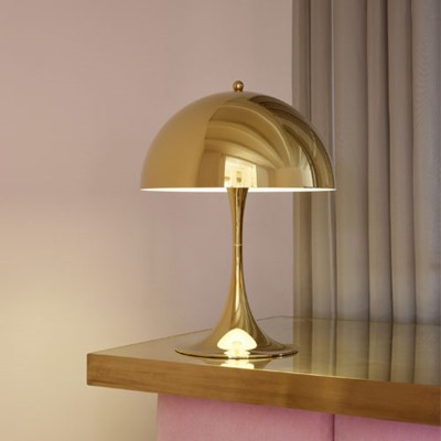 Lámpara de mesa Louis Poulsen Panthella 320 de latón metálico