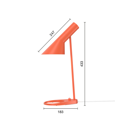 Louis Poulsen Aj Mini lampe de table orange