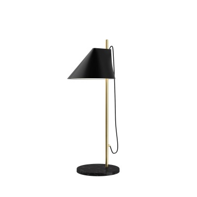 Louis Poulsen Yuh lampada da tavolo nero e ottone