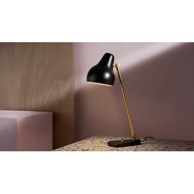 Louis Poulsen Vl38 lampe de table table de chevet noire
