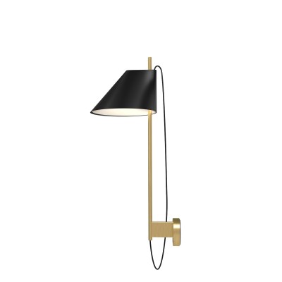 Louis Poulsen Yuh wall lamp black brass