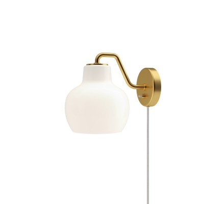 Louis Poulsen Vl Ring Crown Wall single wall lamp white brass