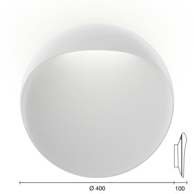 Louis Poulsen Flndt aplique 40 cm blanco