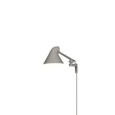 Louis Poulsen Njp lampada da parete braccio corto grigio