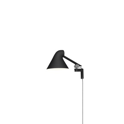 Louis Poulsen Njp lampada da parete braccio corto nero