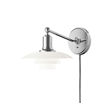 Louis Poulsen Ph 2/1 wall lamp 20 cm white with switch