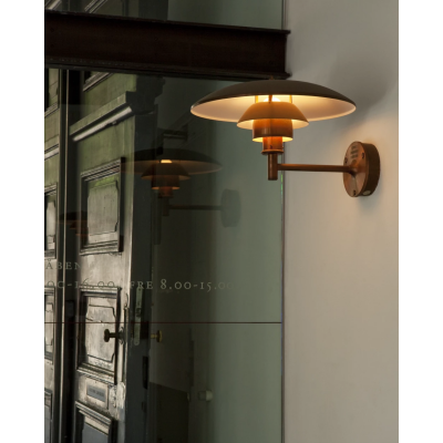 Louis Poulsen Ph Parete lámpara exterior 45 cm cobre