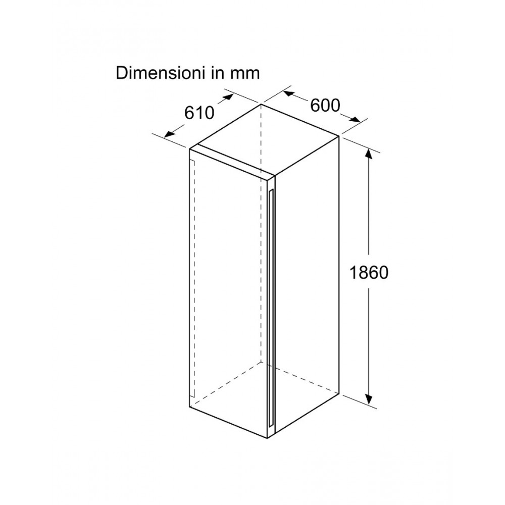 Siemens kw36katga Iq500 cantina vini libera installazione 60 cm acciaio inox