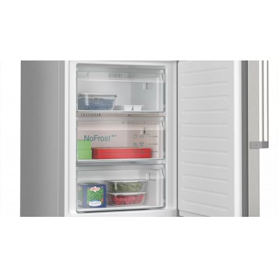 Siemens kg39naict Iq500 free-standing combined refrigerator 60 cm h 203 stainless steel