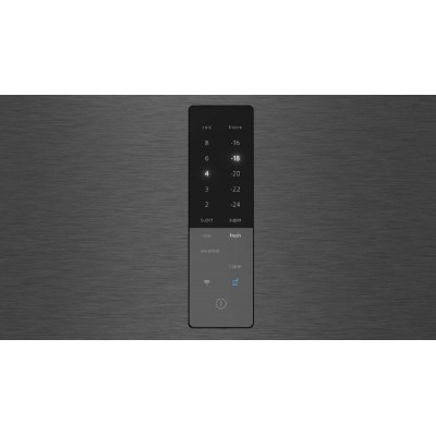 Siemens kg39naxcf Iq500 réfrigérateur combiné pose libre 60 cm h 203 acier inoxydable noir