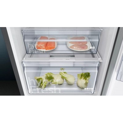 Lodówka wolnostojąca Siemens kg39nxxeb Iq300, wysokość 60 cm, szerokość 203 cm, stal nierdzewna czarna