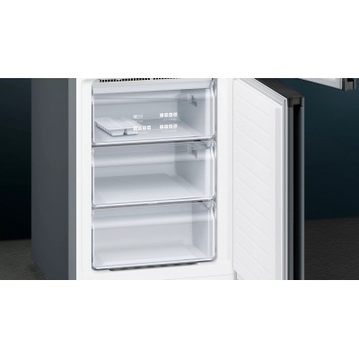 Lodówka wolnostojąca Siemens kg39nxxeb Iq300, wysokość 60 cm, szerokość 203 cm, stal nierdzewna czarna