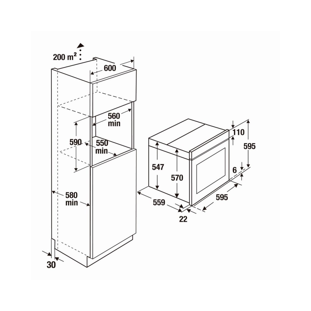 Kuppersbusch Forno multifunzione da incasso B 6330.0 S finitura nero da 60  cm - Senza Designkit