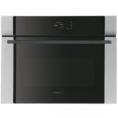 Foster 7136 027 S4001 Four à micro-ondes combiné h 45 cm acier inoxydable - verre noir