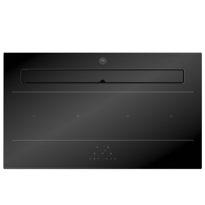 Bertazzoni p904ibh2m30nt Modernes Induktionskochfeld mit integrierter Dunstabzugshaube 90 cm schwarz