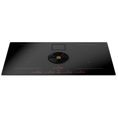 Bertazzoni p804ich2m37nt Table de cuisson à induction moderne avec hotte intégrée 80 cm noir