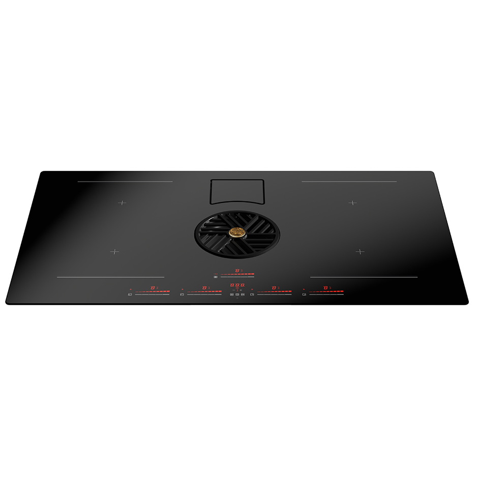 Bertazzoni p804ich2m37nt Modern piano induzione con cappa integrata 80 cm  nero