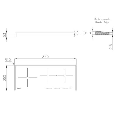 Foster 7330 255 S4000 induction hob 84 cm black